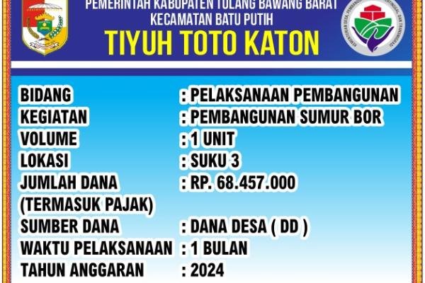 Menuju Desa/Tiyuh Berdaya Melalui Dana Desa Tiyuh Toto Katon 2024